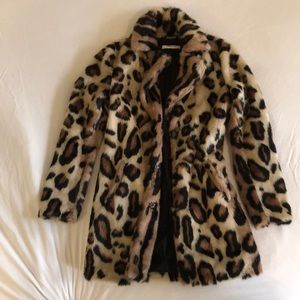 Leopard Faux Fur Jacket/Coat